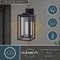 Vaxcel Filmore 1 Light Textured Black Transitional Outdoor Wall Lantern Clear Glass T0773 - alternate 6